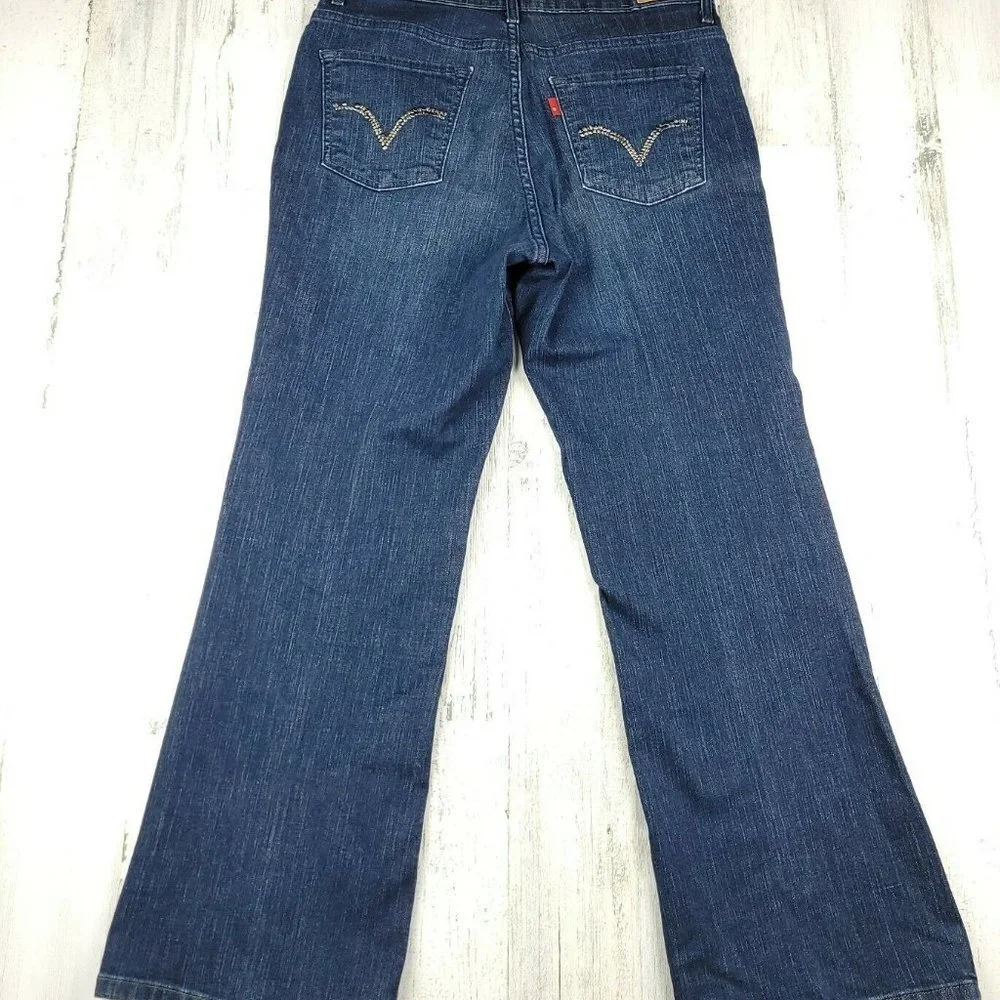 WOMENS LEVIS 512 PERFECTLY SLIMMING BOOTCUT JEANS SIZE 12M (29x28) EUC